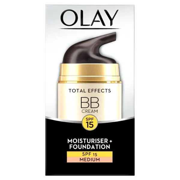 Olay Total Effects 7-i-1 BB-ansiktskrem, medium til mørk, 50 ml