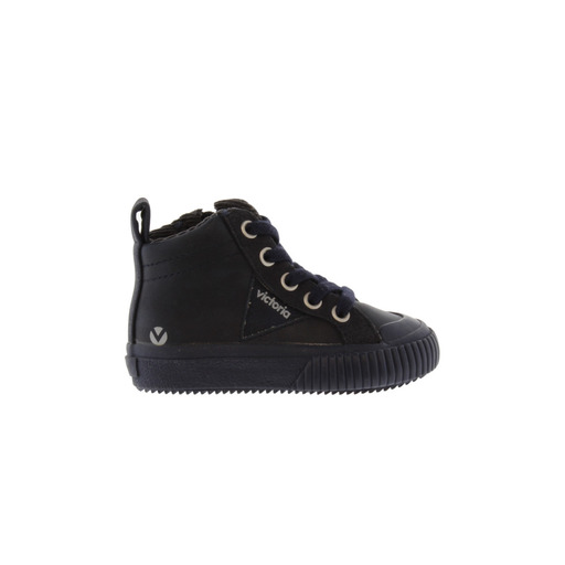  Victoria Tribu Leather Effect Boots With Inside Zipper And Padded Neck