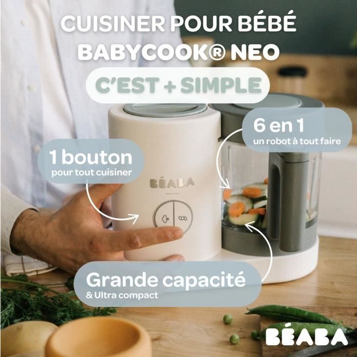 Robot per la preparazione di pappe per neonati Beaba BABYCOOK NEO WHITE 9145223