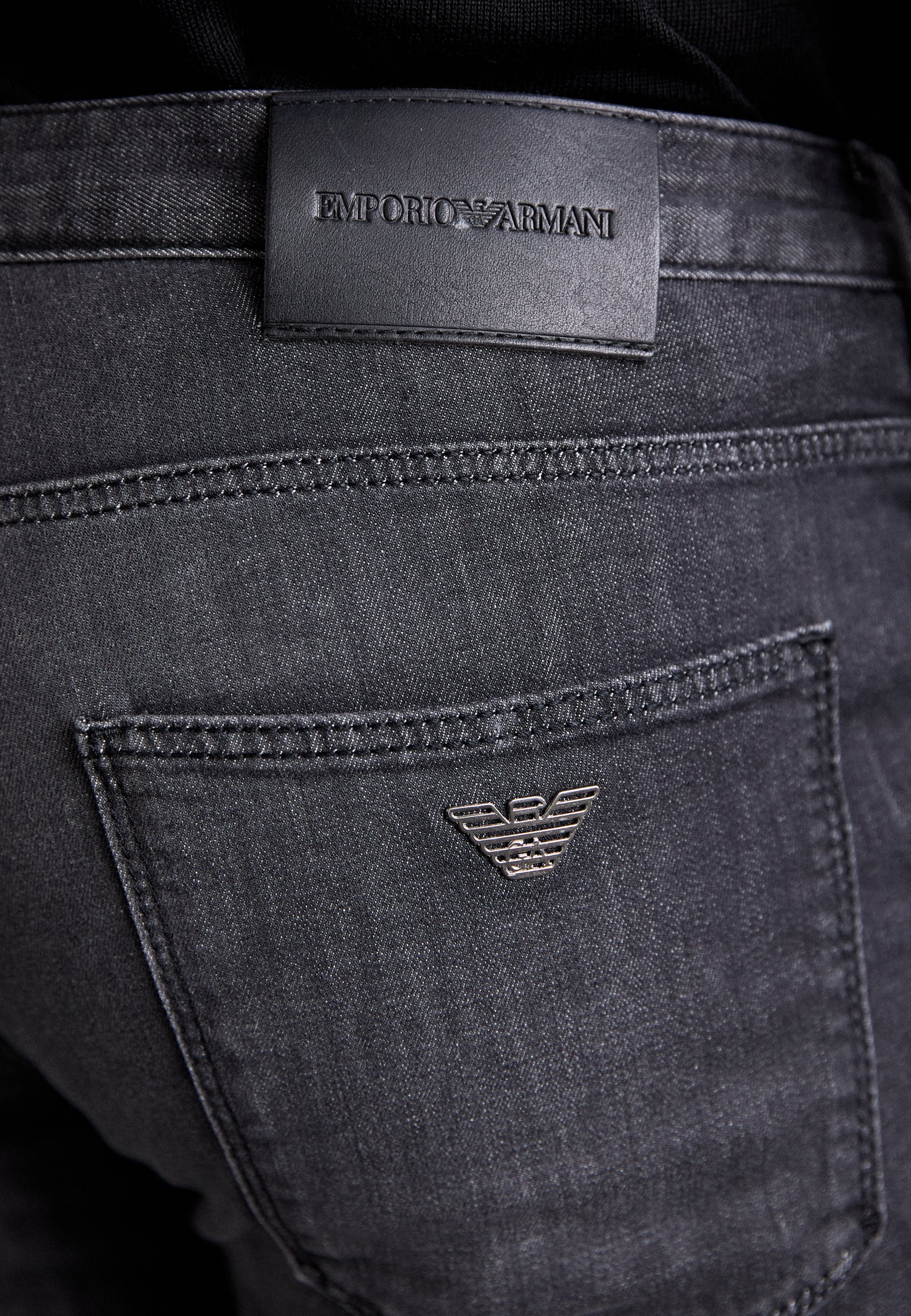 Emporio Armani 5-zakkenbroek - Rechte jeans - middengrijs denim