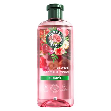 Herbal Essences Simító Sampon Rózsaillattal, Revitalizáló Sampon Száraz Hajra, 350 ml