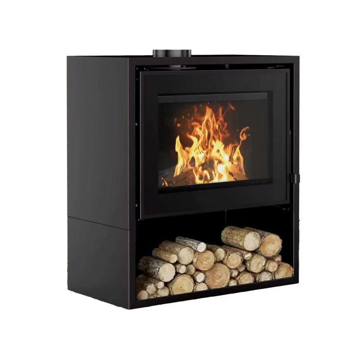 Estufa de leña Arclas de 12 kW, troncos de 60 cm, Sannover