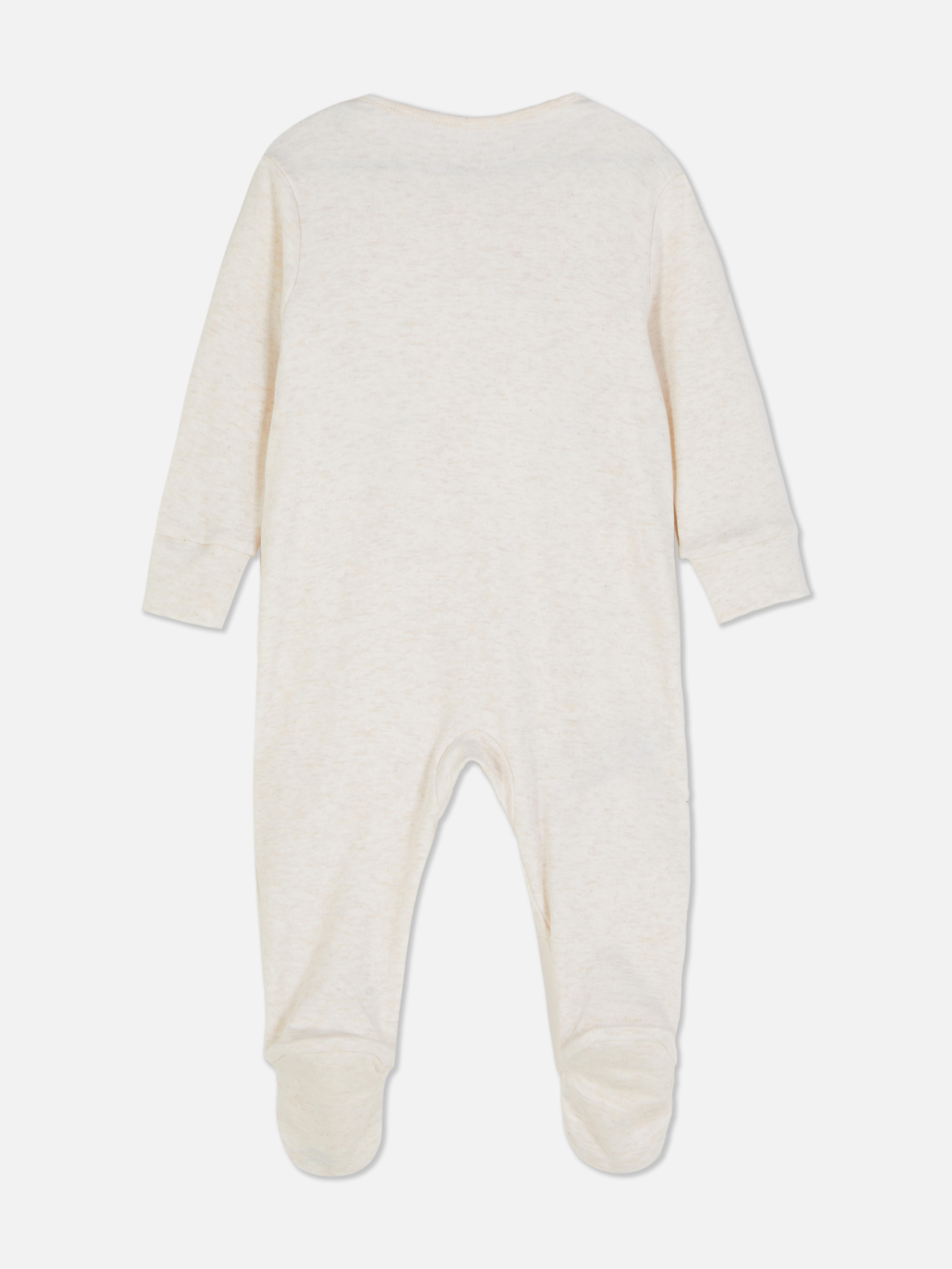 Pijama pentru nou-născuți Născuți în 2025 Un pijama înfășurător cu manșete lungi, piciorușe și un design „Născut în 2025”