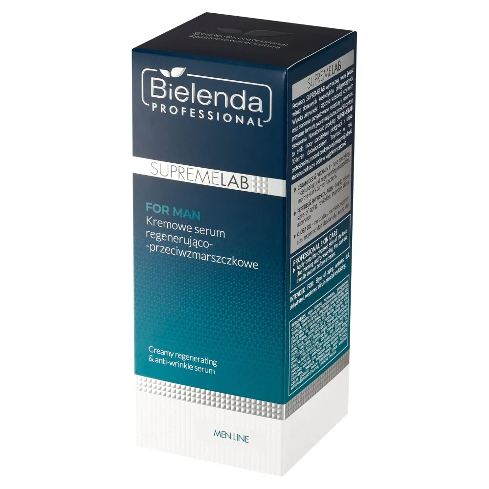 Bielenda Professional Supremelab Men Line Kremowe serum regenerująco-przeciwzmarszczkowe