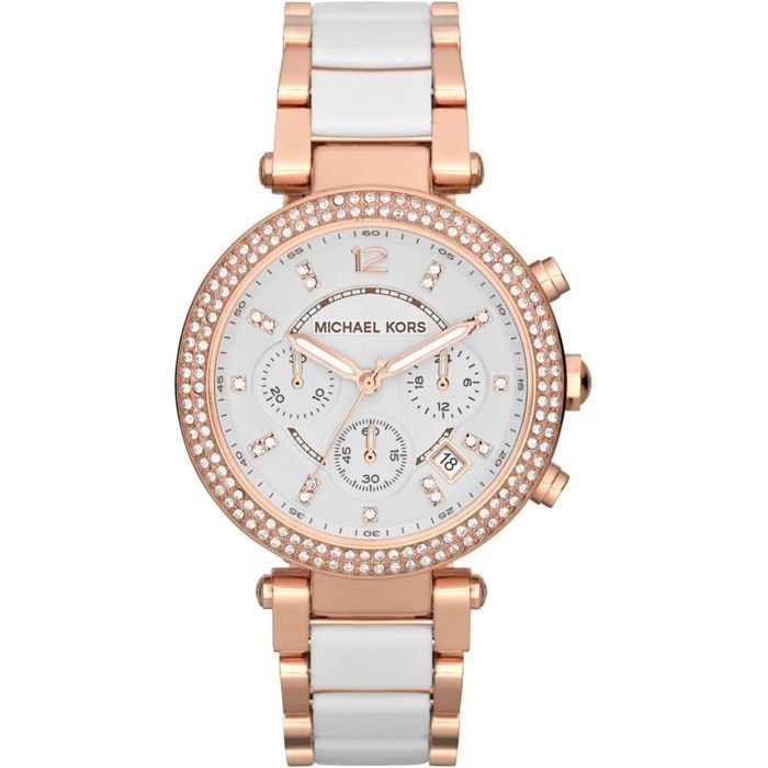 MICHAEL KORS PARKER MK5774 Women's Wristwatch - Chronograph - Quartz - Analog - Rose Gold Steel