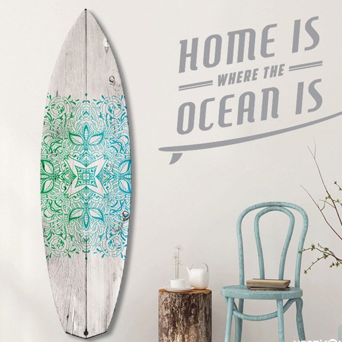 Decorative surfboard surf point