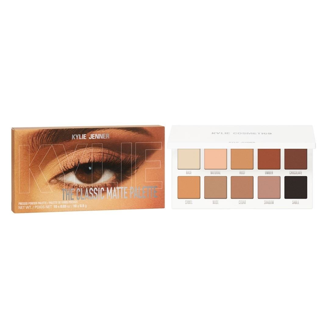 KYLIE COSMETICS Paleta púdrových očných tieňov – Klasická matná paleta – 16 g