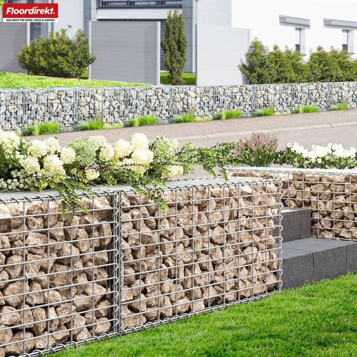 Lenox garden gabion in galvanized steel – 5 sizes to choose from, model 100 x 90 x 30 cm