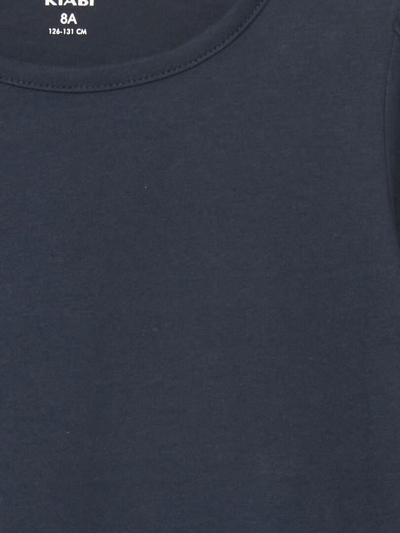 Camiseta de manga larga de punto - azul