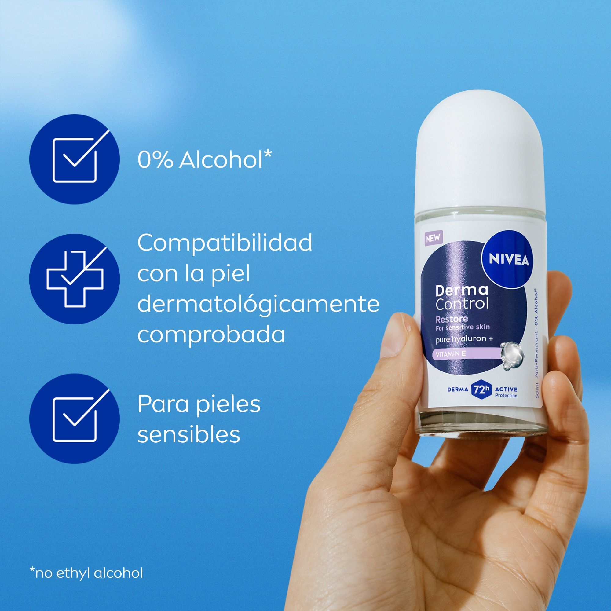 Roll-on antiperspirant dezodorant Derma Control Restore Roll-on dezodoranty