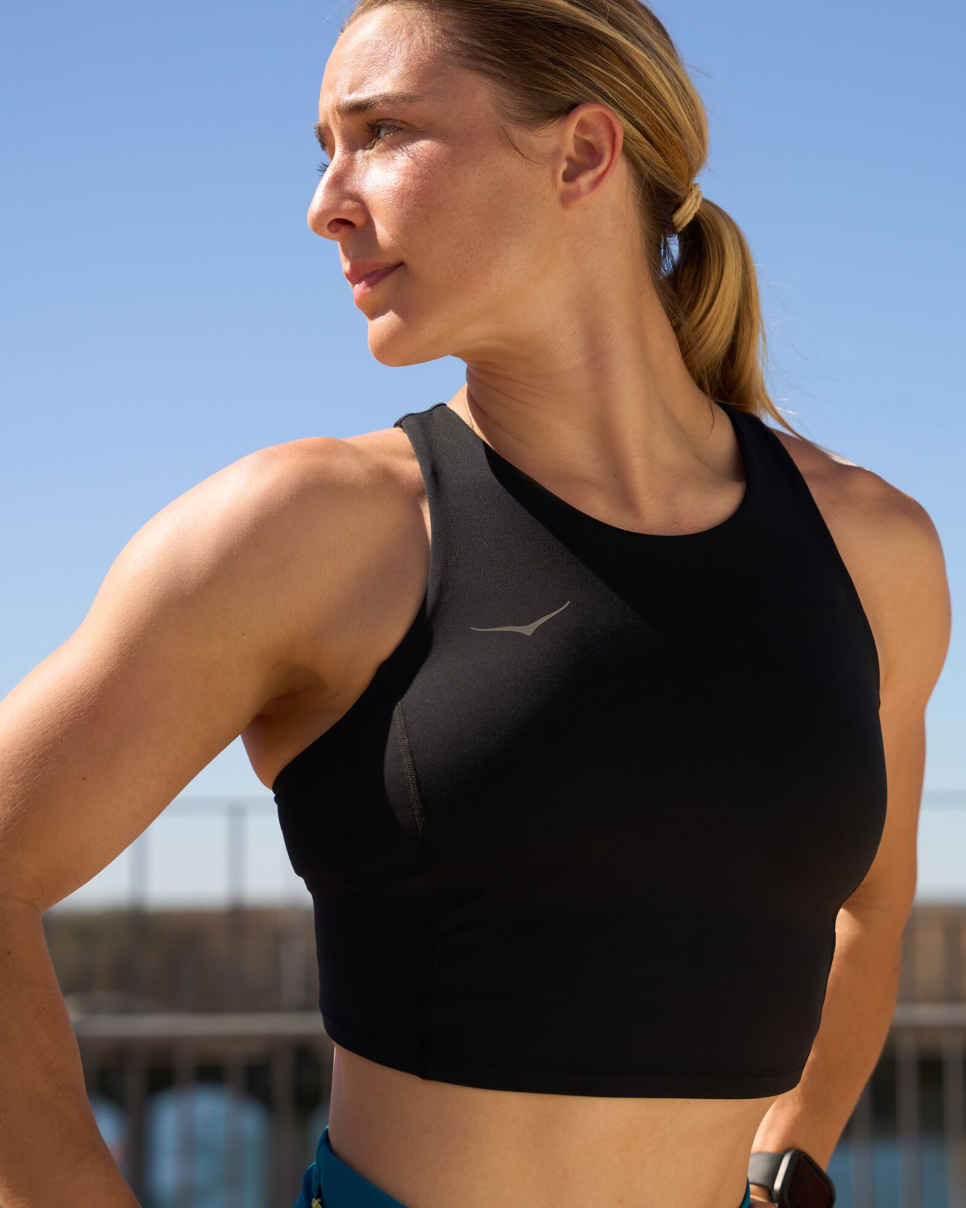 HOKA Elaro Crop BH Zwart