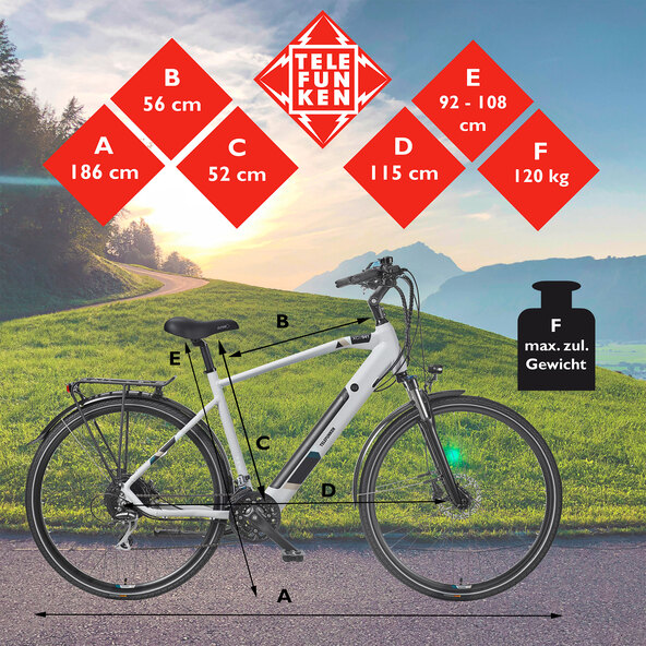 Bicicletă electrică de drumeție Expedition XC941, cretă