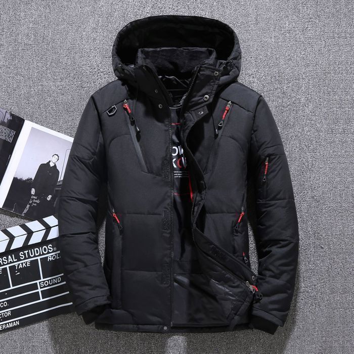 Chaqueta de plumas para hombre FUNMOON - Otoño/Invierno - Capa gruesa - Azul
