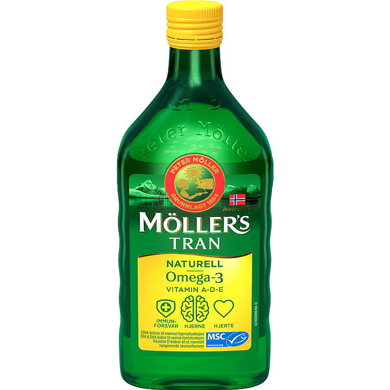 Möller's Möller's Torskelevertran 500 ml Naturlig