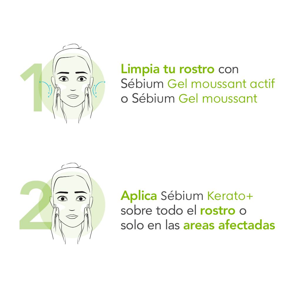 Sebium Kerato Anti-Imperfection gēla krēms Sejas kosmētika no aptiekas