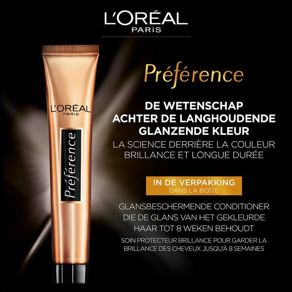 L'Oréal Paris Préférence 1.0 črna obstojna barva za lase<br>