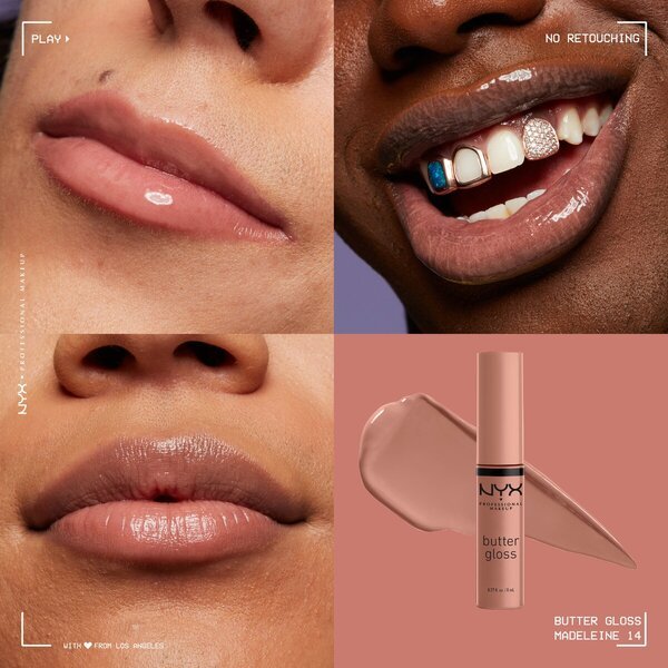 NYX Professional Makeup Butter Gloss sjajilo za usne 14 Madeleine 8ml