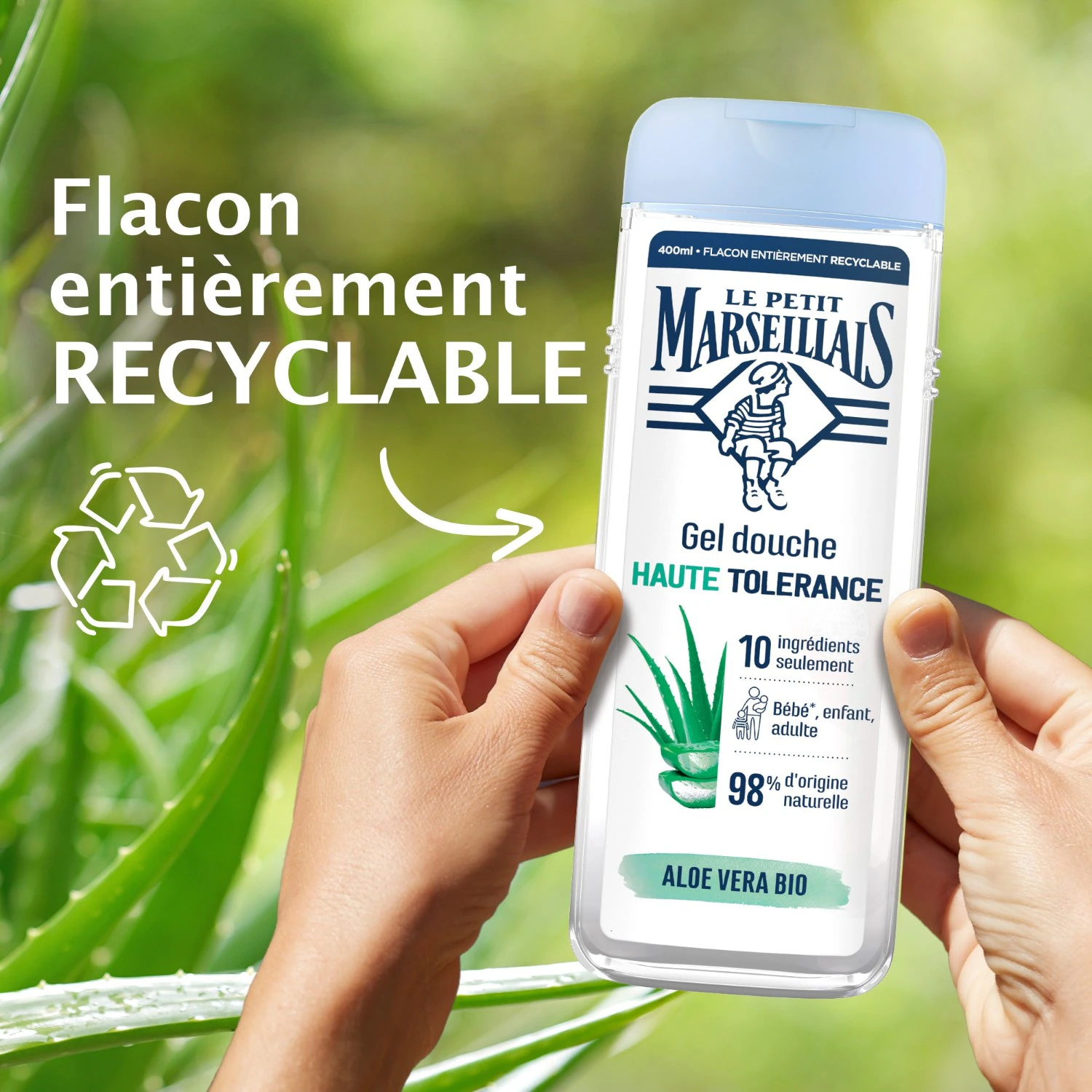 Le Petit Marseillais Gel Douche Hydratant Haute Tolérance Aloe vera