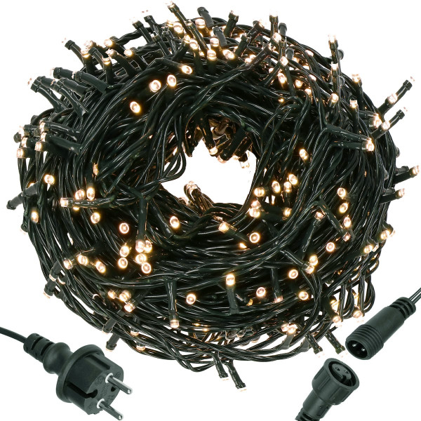Lampki choinkowe 500 led biały ciepły 41,5 m oświetlenie IP44