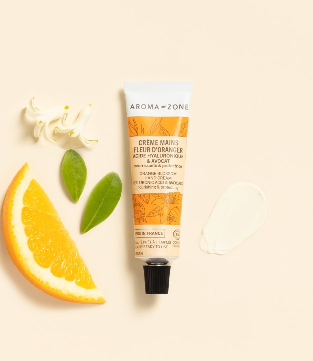 Crème mains Acide hyaluronique & Avocat BIO - Fleur d'oranger