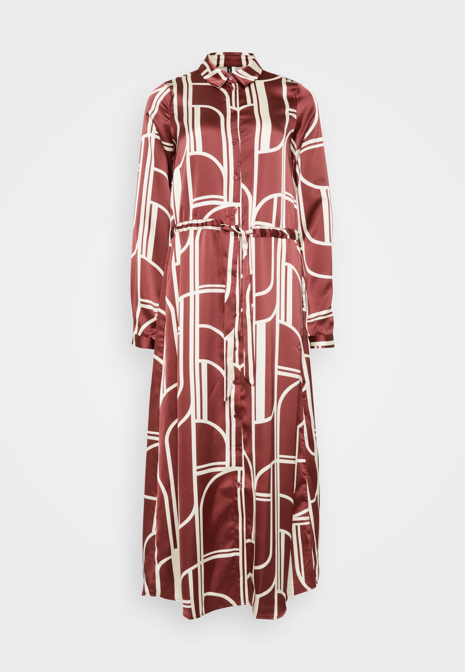 Vero Moda Tall VMHADLEY SHIRT DRESS - Overhemdjurk - Syrah