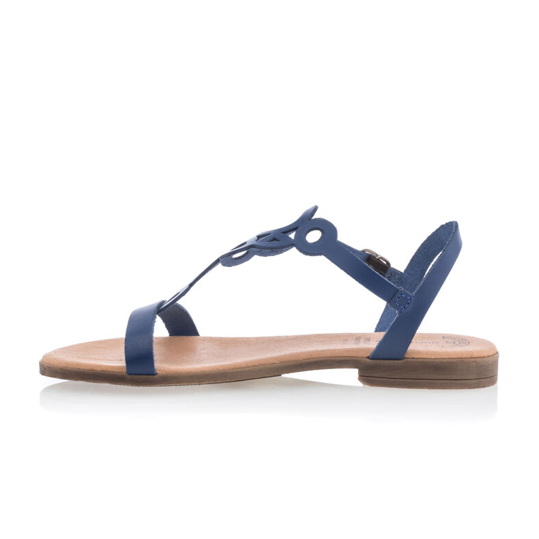 Női kék flip-flop papucsok / tanga szandálok