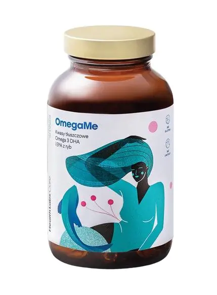 Health Labs OmegaMe, Kwasy tłuszczowe omega-3 DHA i EPA z ryb, Kapsułki