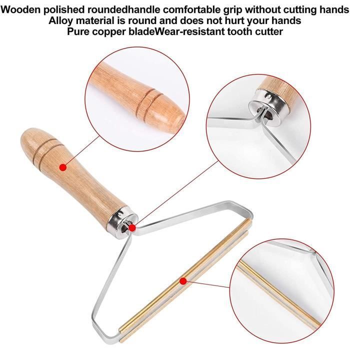 Rasoir Anti Bouloche,Décapant de Peluches,2 PCSPortable Brosse Rasoir Vetements Peluche pour La Maison,Brosse Manuel Anti Poil