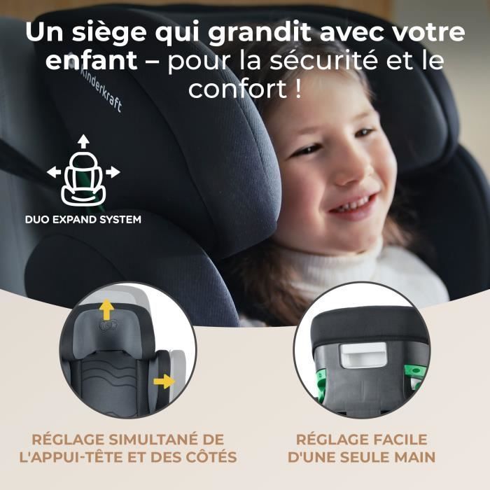 KINDERKRAFT - Siege Auto Xpand 2 I-size+isofix Systeme Black