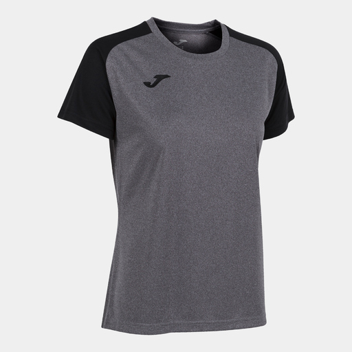 Camiseta Manga Corta Joma Academy Iv Gris Melange Negro