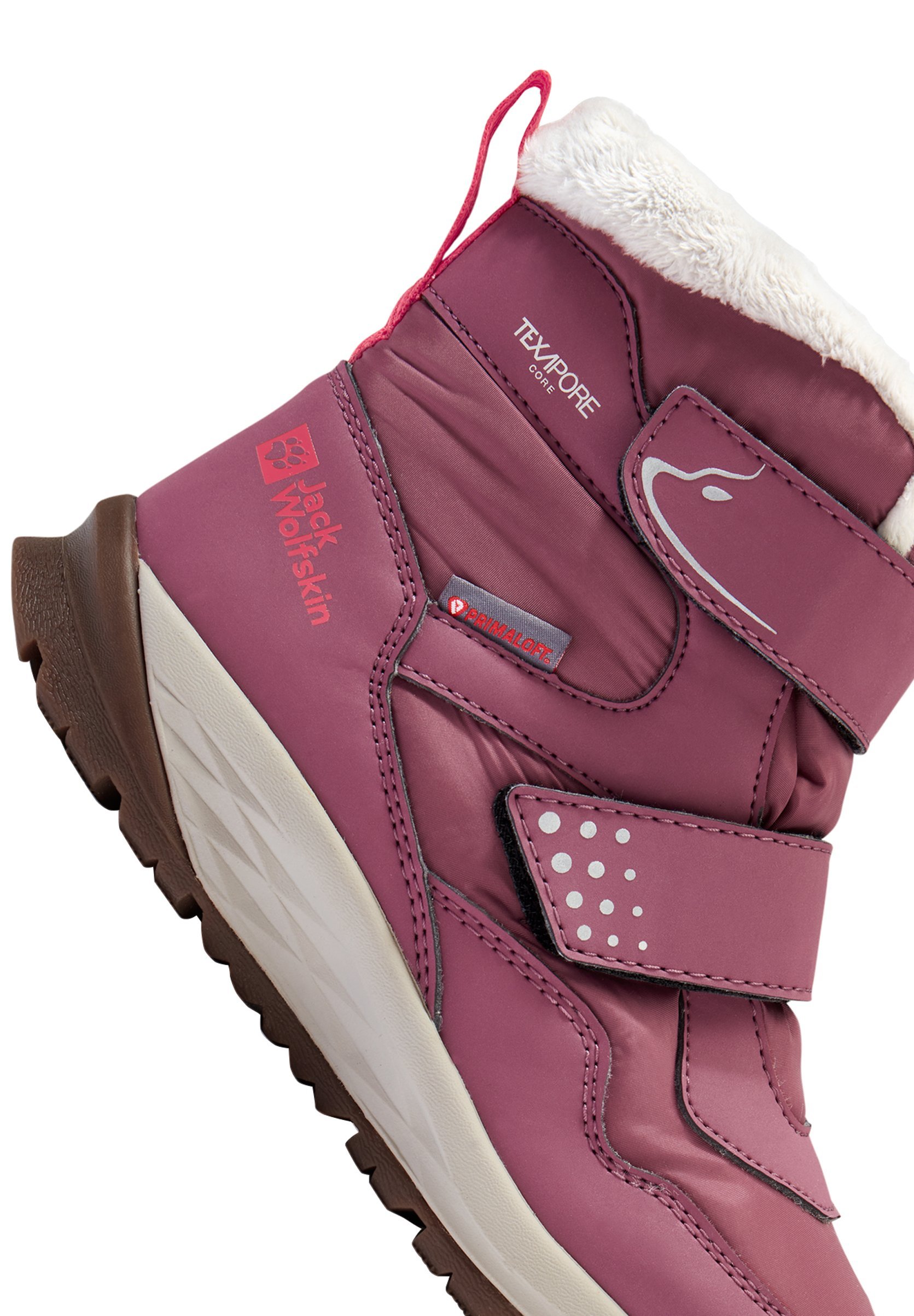 Jack Wolfskin POLAR BEAR TEXAPORE žieminiai batai - razinų spalvos