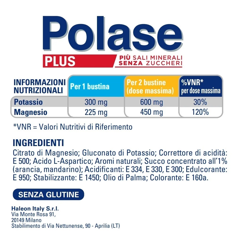 POLASE Polase Plus sabor naranja sin azúcar 24 sobres complemento alimenticio contra la fatiga
