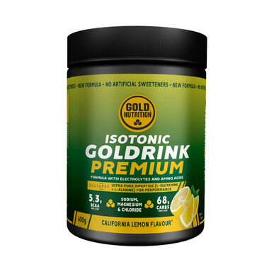 GOLDNUTRITION Premium Citron Isotonisk Dryck Tillskott 600g