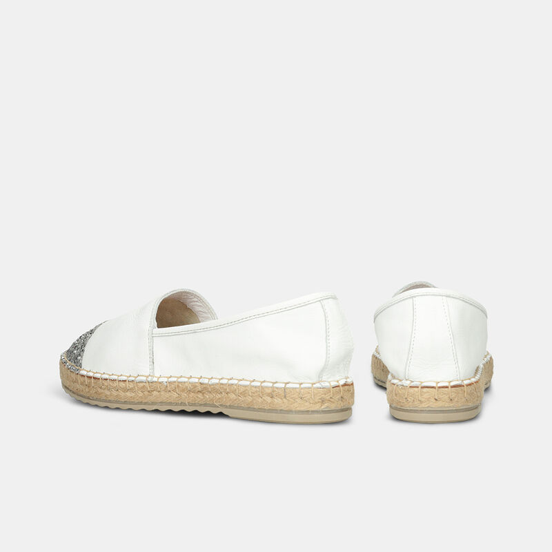 Dames leren espadrilles