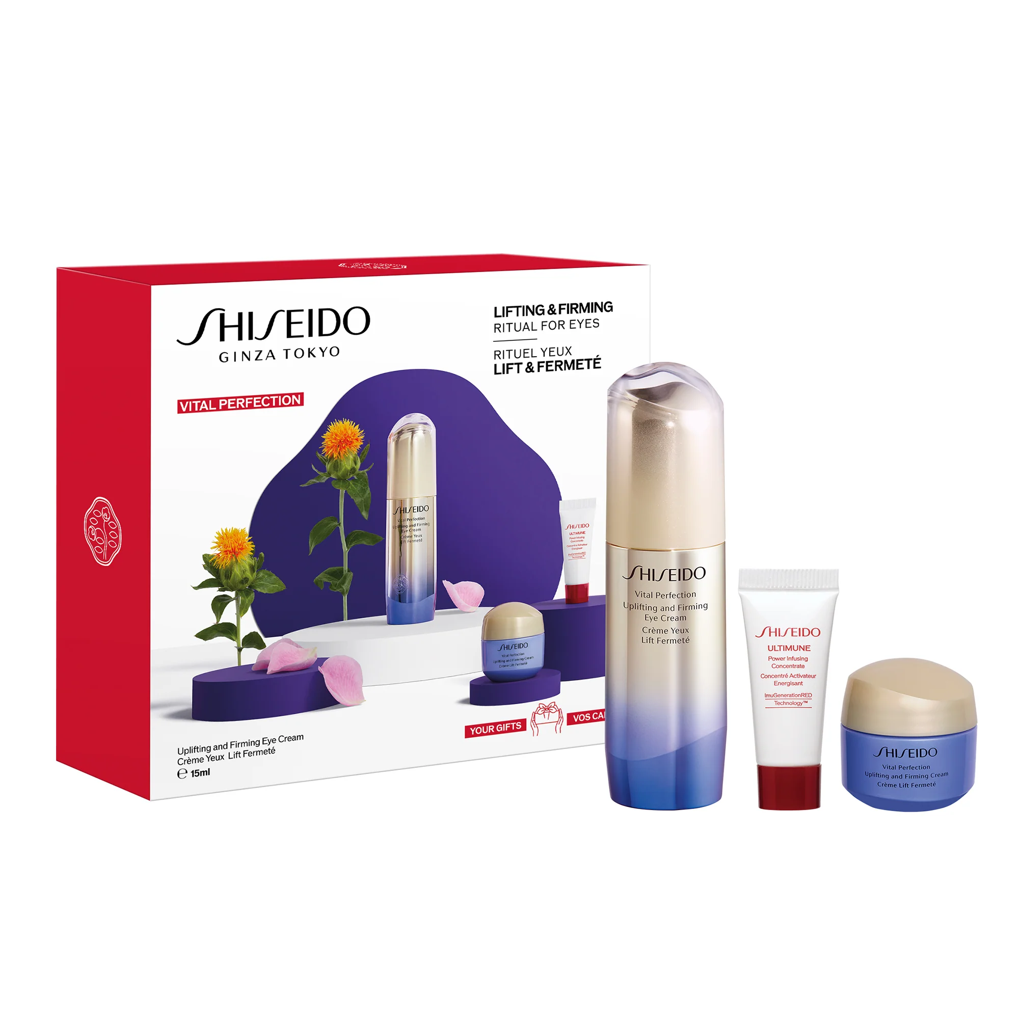 Vital Perfection Vital Perfection Eye Care Set - Cofanetto Antirughe, Cofanetto Occhi e Labbra, Contorno occhi antirughe