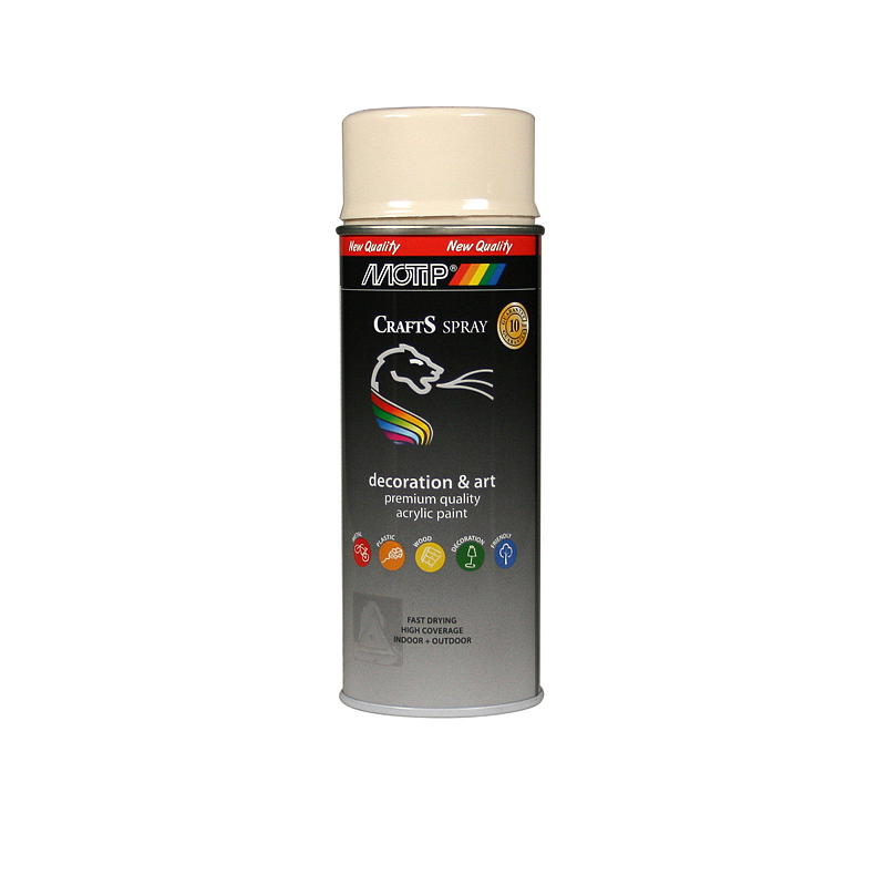 Crafts Spraymaling 400ml Cremehvid RAL9001 Crafts