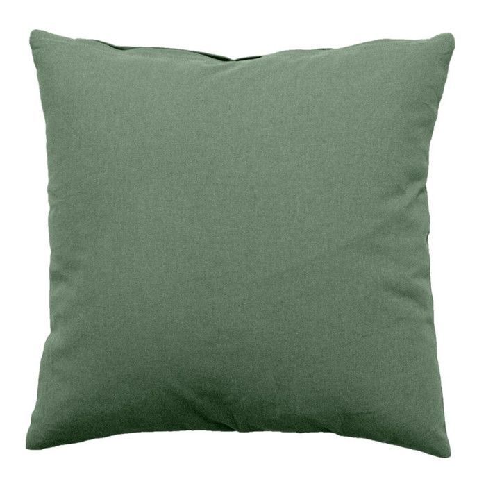 Capa de almofada removível LOLA 40 x 40 cm, 100% algodão, VERDE ARGILA