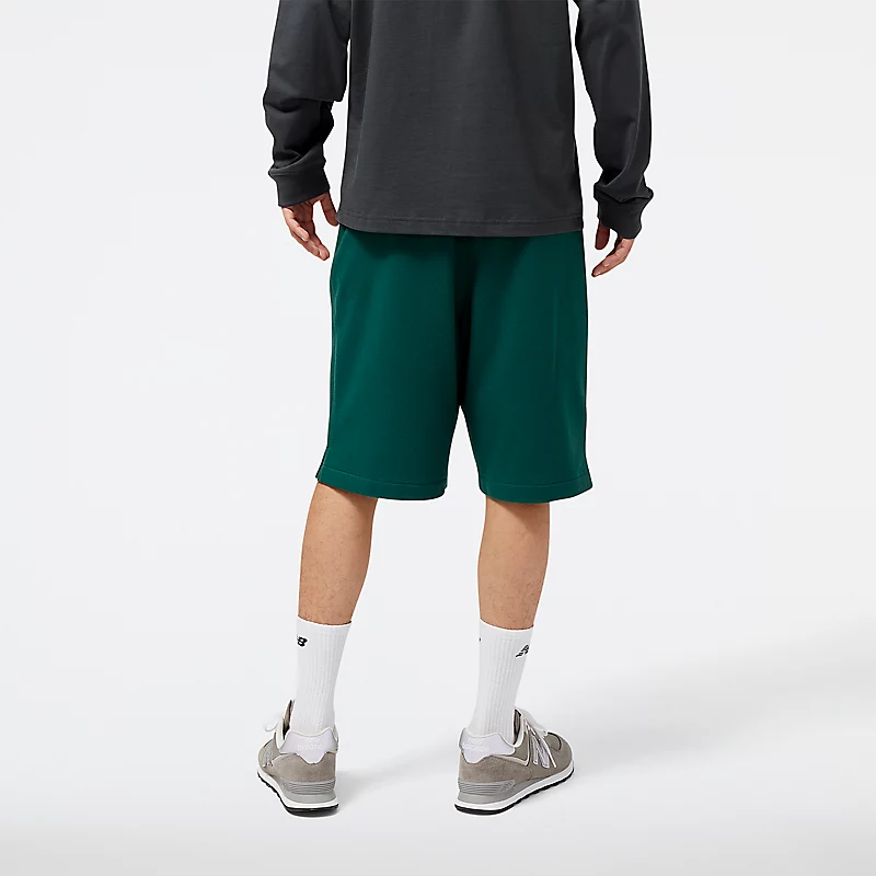 Pantaloni scurți sport pentru bărbați Core French Terry - NIGHTWATCH GREEN
