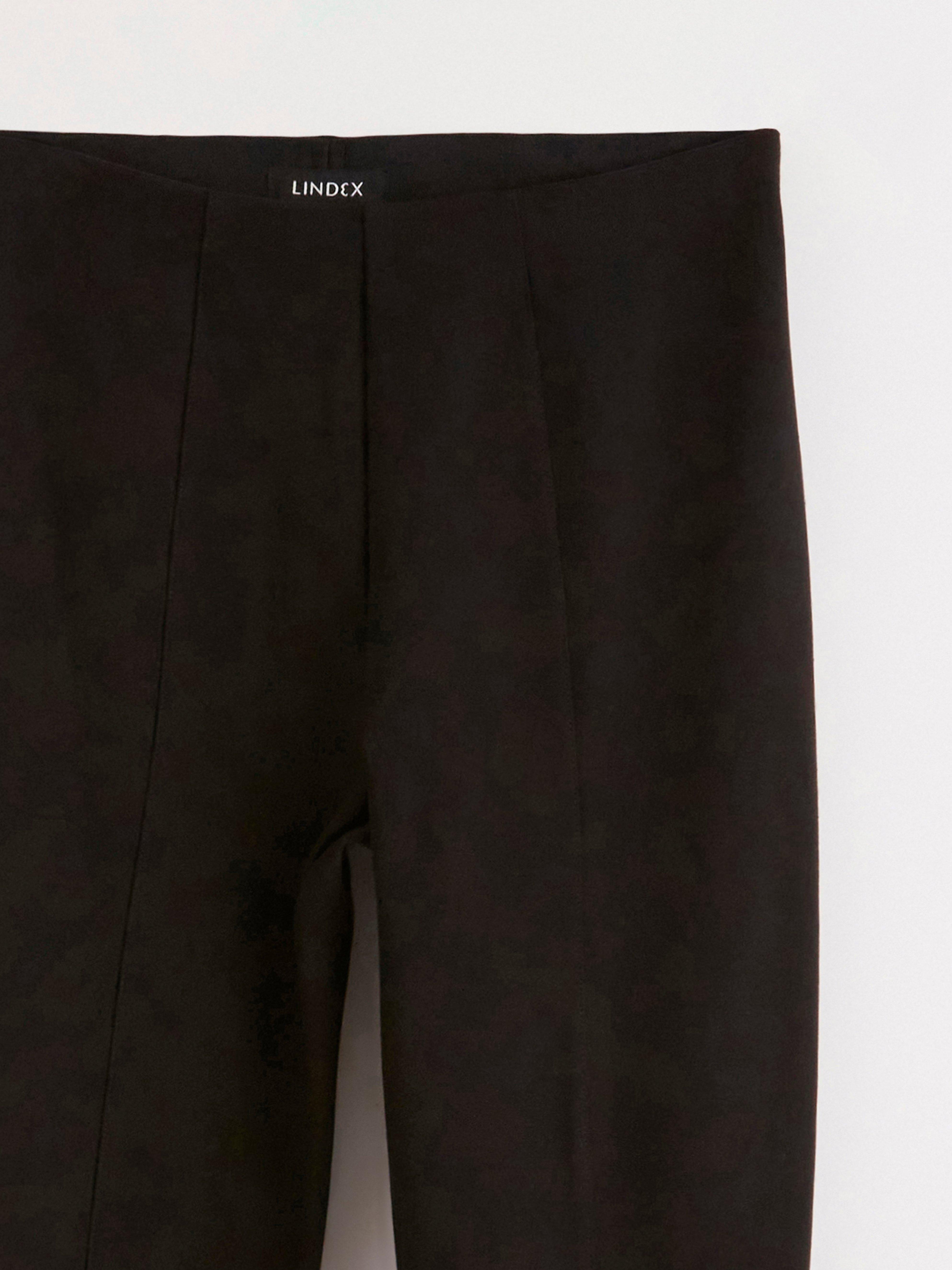 Leggings de punto de talle alto negros