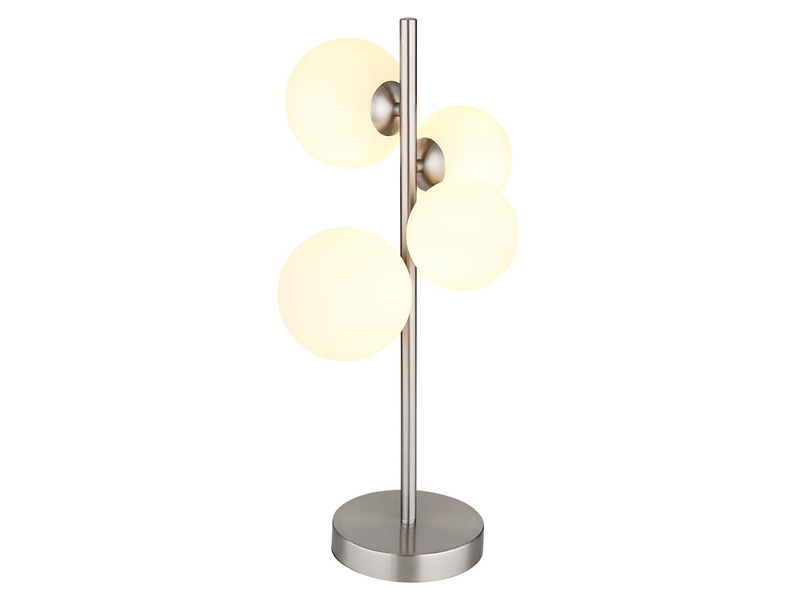 Lampa stołowa Riha 4-punktowa metalowa srebrna