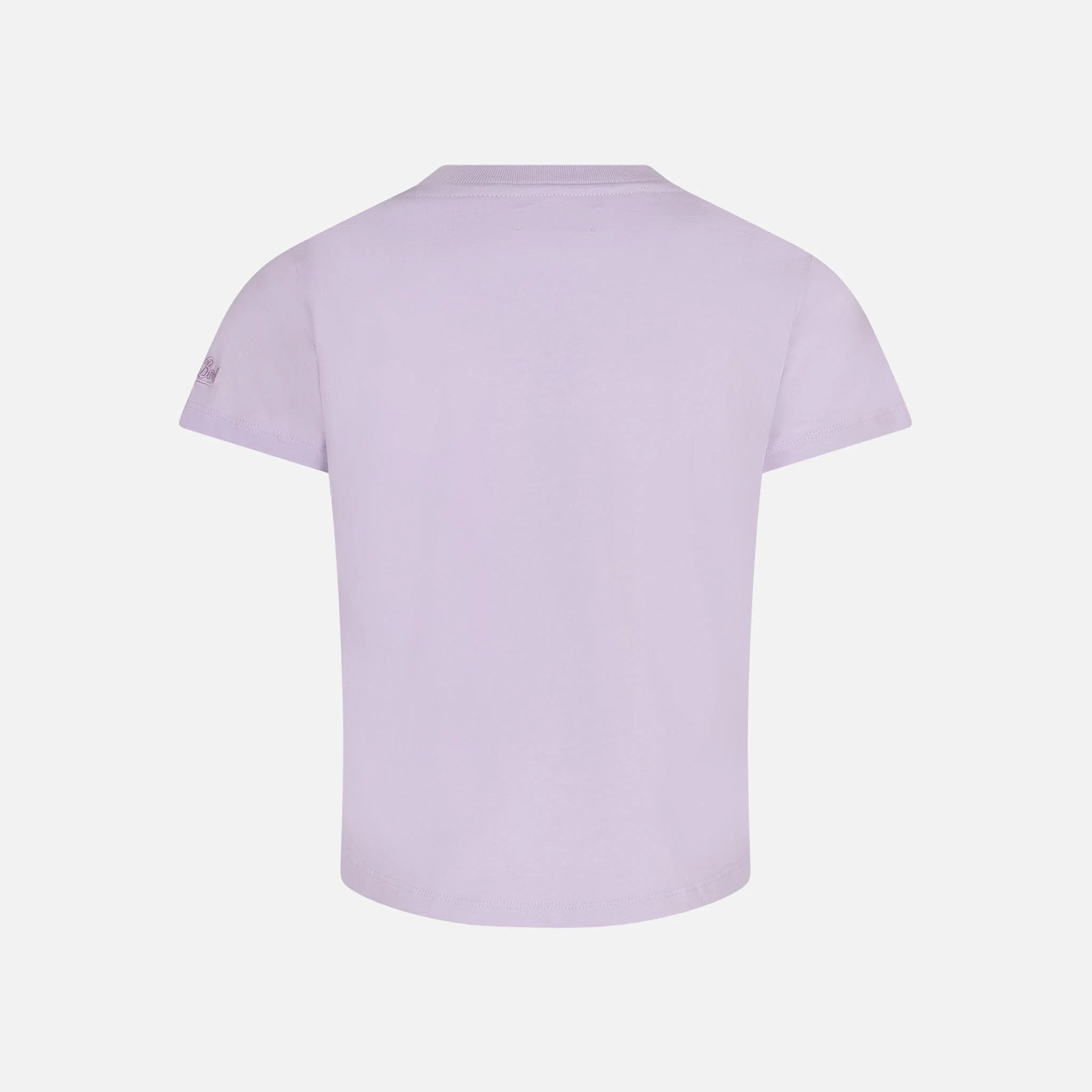 Meisjes-T-shirt met St. Barth Girls Club en een eenhoornprint.