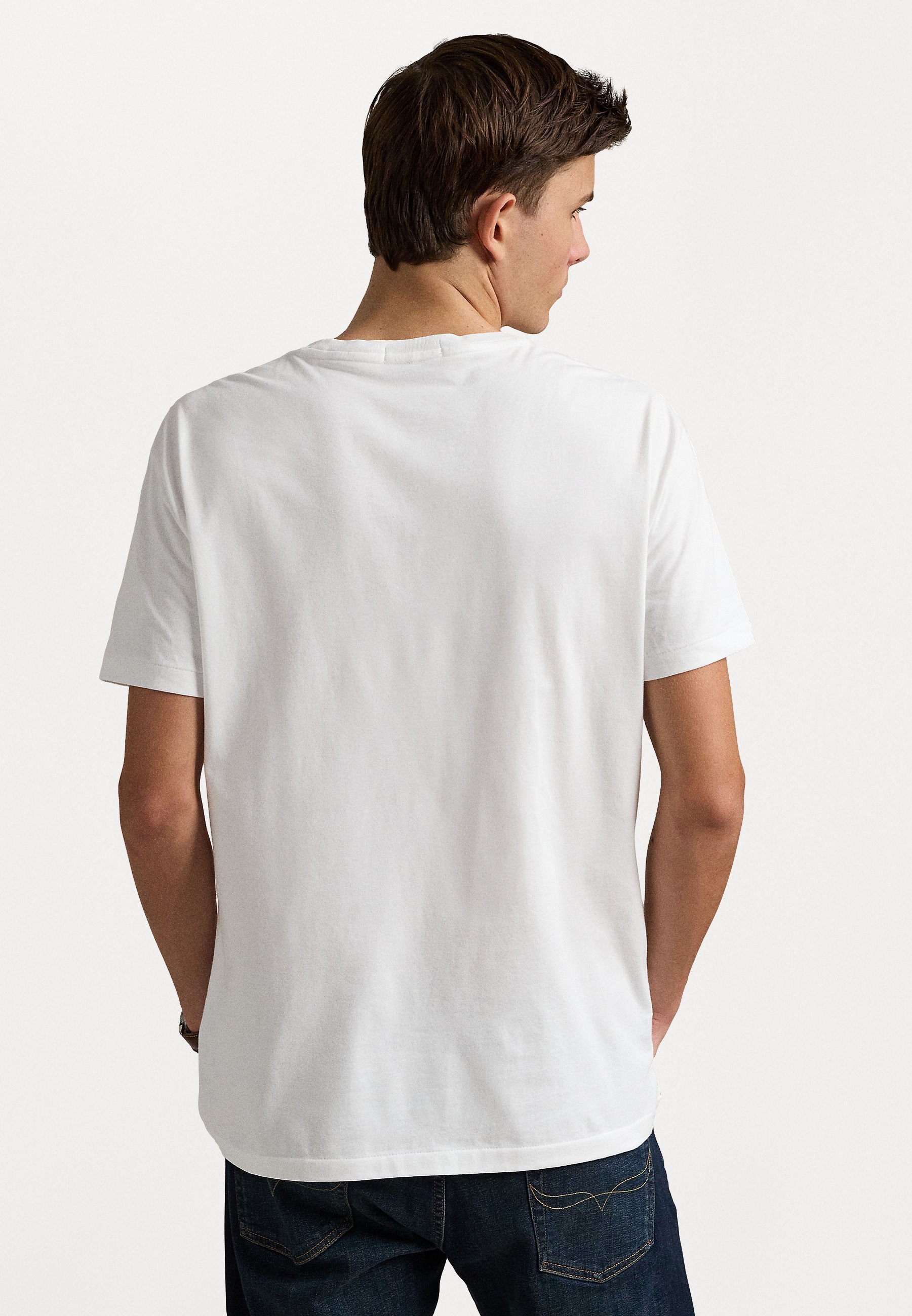 Polo Ralph Lauren T-shirt a maniche corte con stampa - bianca