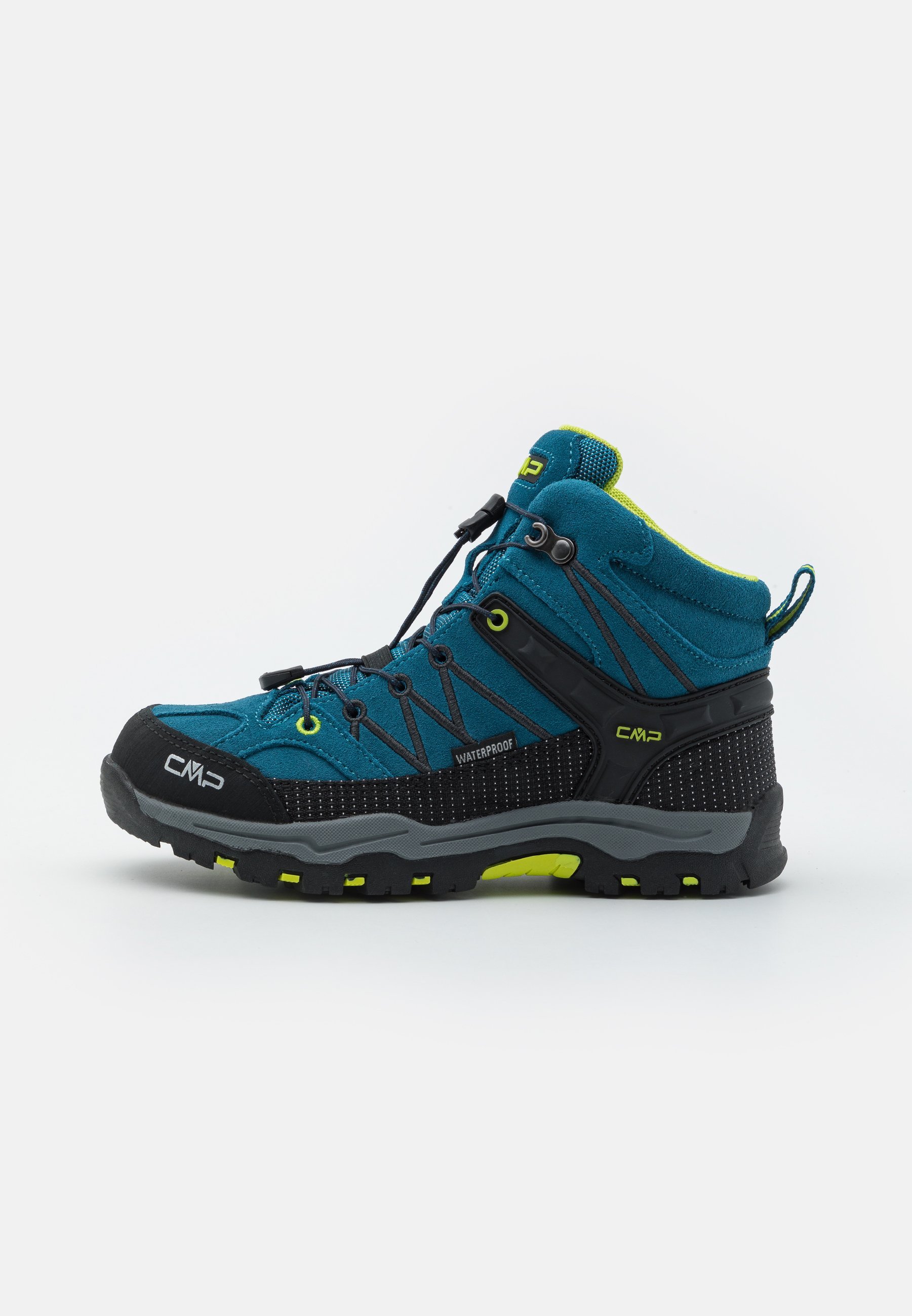 CMP KIDS RIGEL MID TREKKING SHOES WP UNISEX - Buty trekkingowe - deep lake/acido