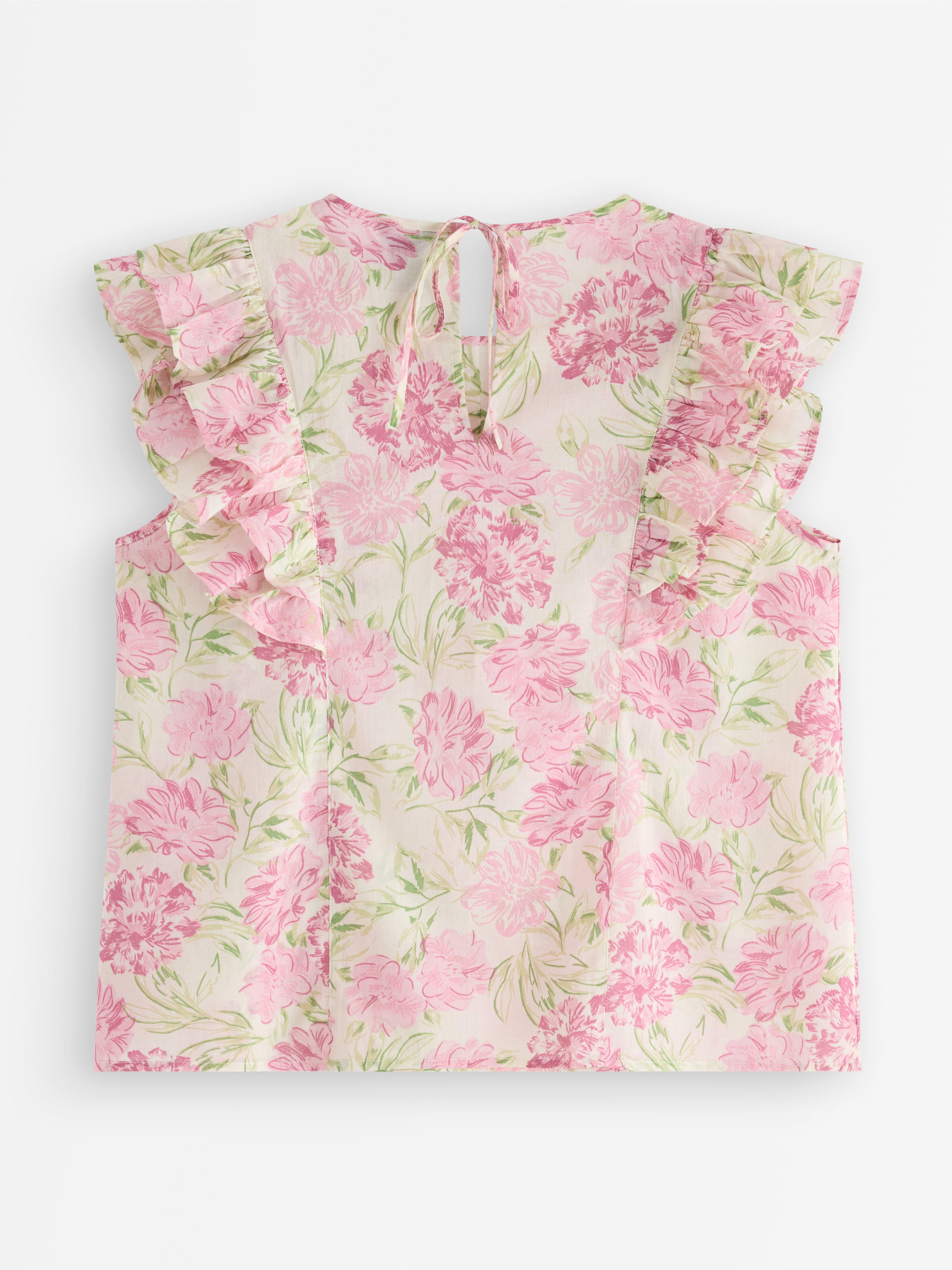Ärmlös blus Light Beige
