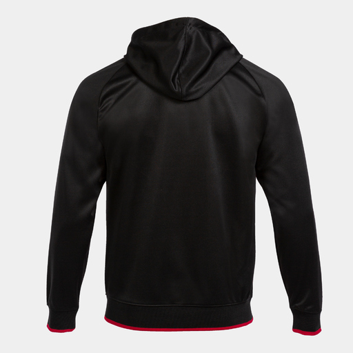  Chaqueta Con Capucha Joma Supernova Iii Negro Rojo