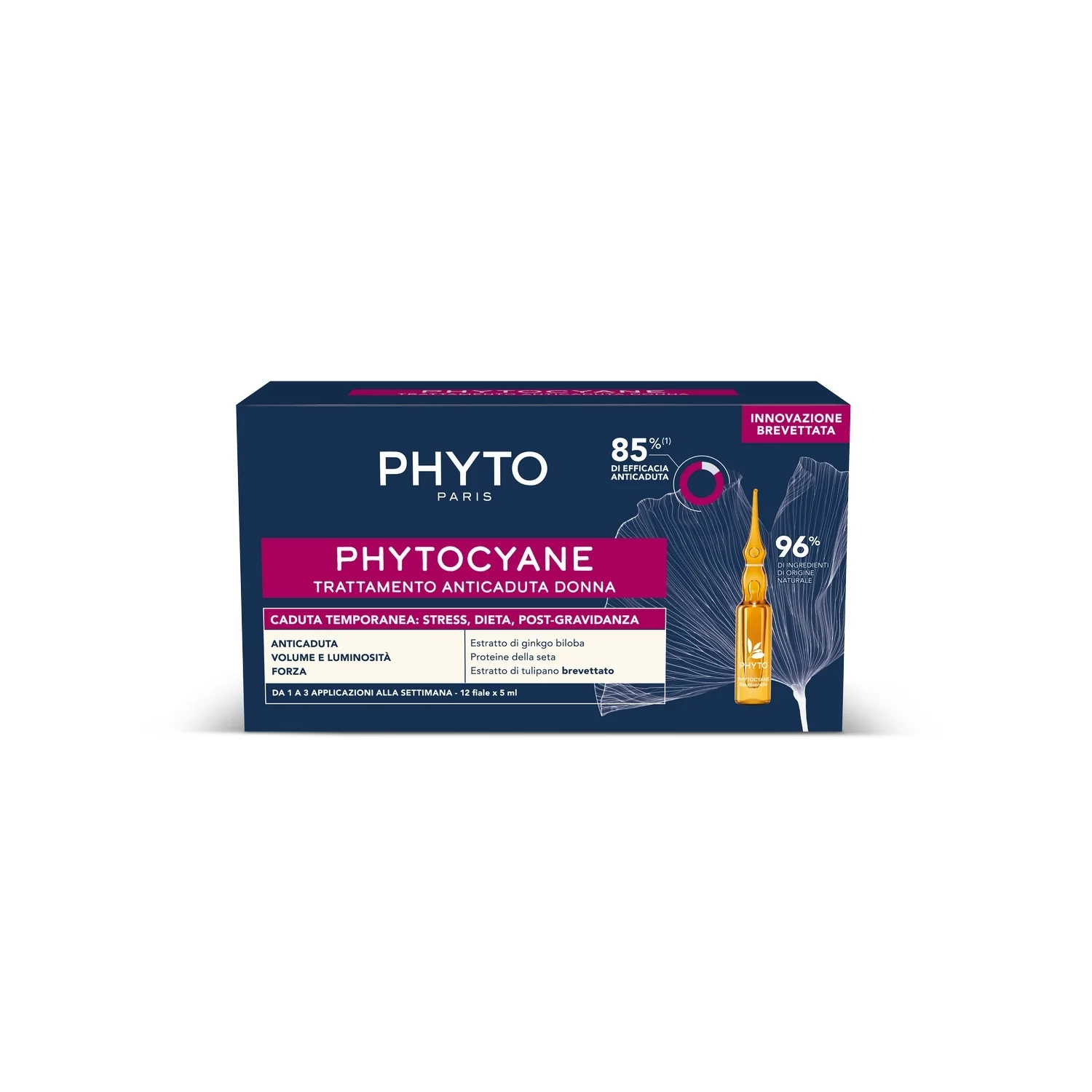 Trattamenti Specifici Phytocyane Trattamento Anticaduta Donna - Caduta Temporanea - Trattamento Anticaduta Capelli
