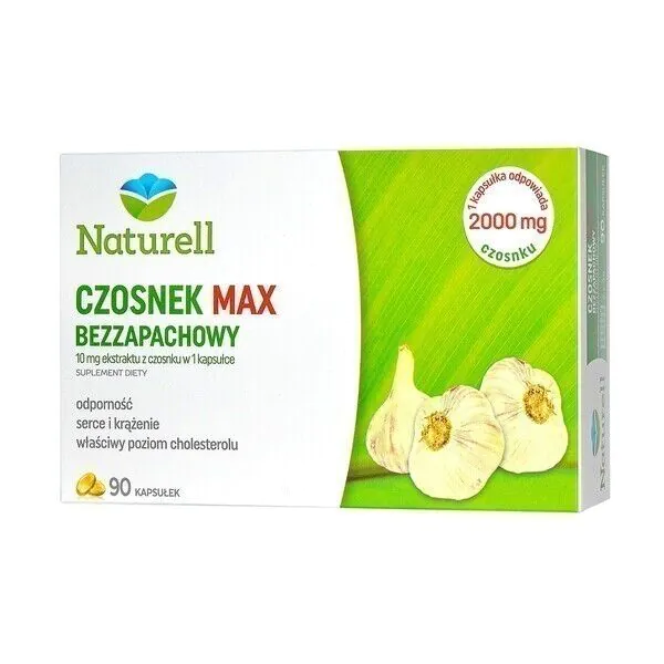Naturell Czosnek Max Bezzapachowy, Kapsułki