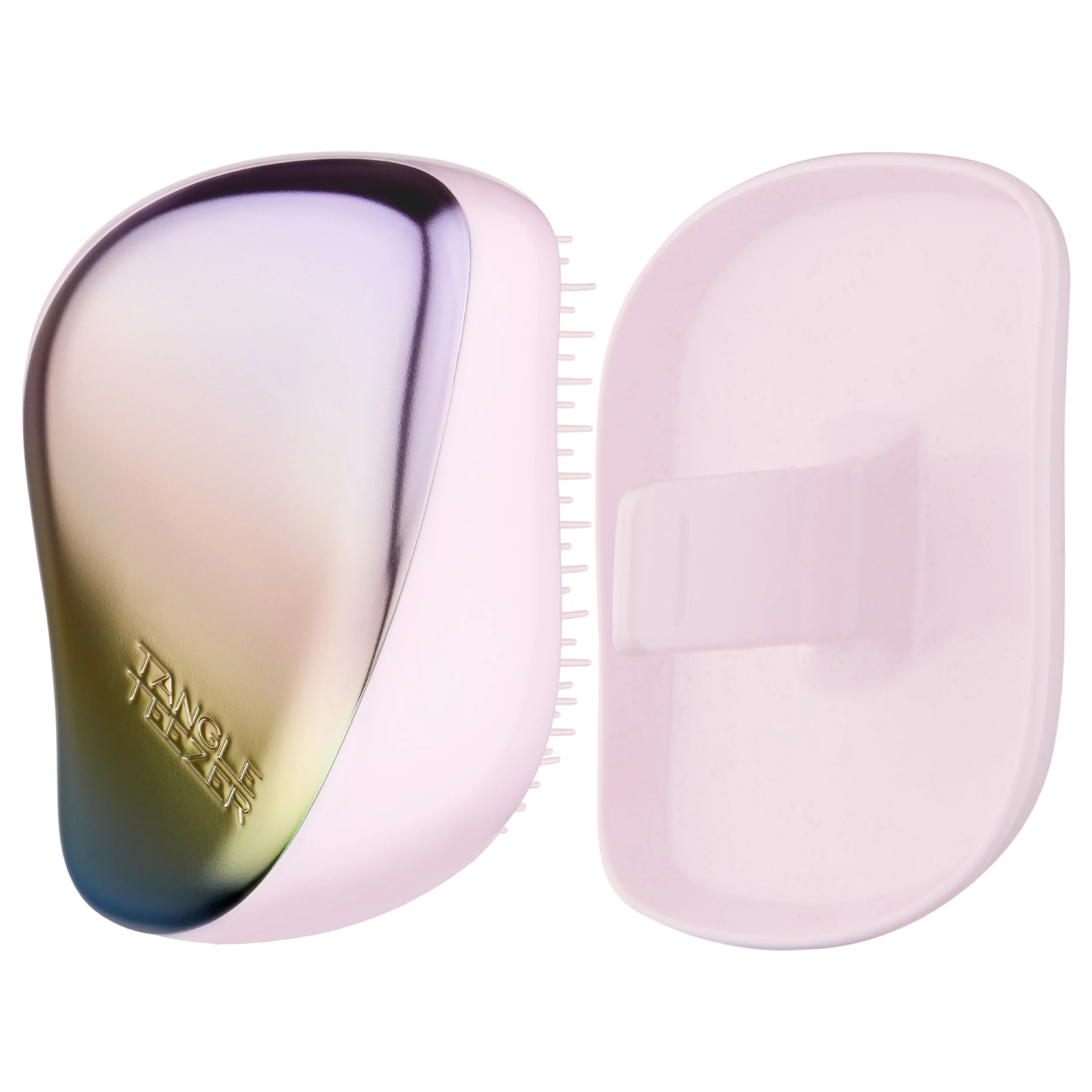 Kompakt hajformázó hajkefe gyöngyházfényű króm - Tangle Teezer