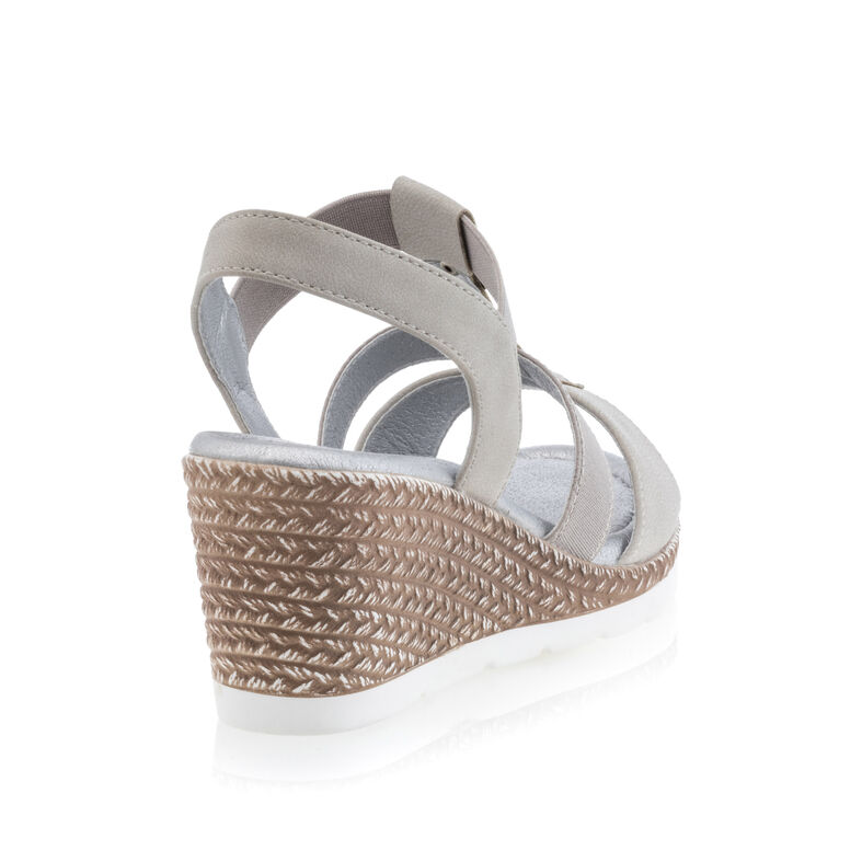 Beige sandaler / sko med åpen tå til dame