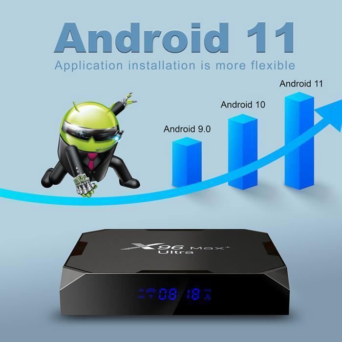 TV Box Android 11 - X96 Max Plus Ultra - 8K - 4GB RAM - 64GB Almacenamiento YYV